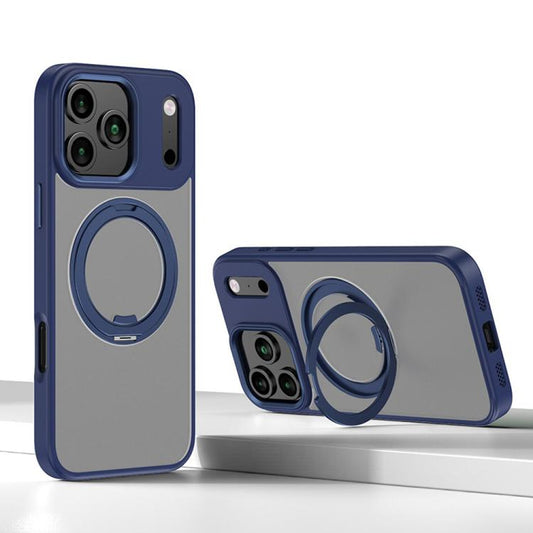 For iPhone 17 Pro Kalebol Rotating Magnetic Holder MagSafe Phone Case(Blue) - iPhone 17 Pro Cases by Kalebol | Online Shopping UK | buy2fix