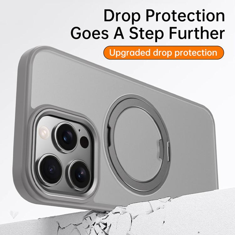 For iPhone 16 Pro Kalebol Rotating Magnetic Holder MagSafe Phone Case(Blue) - iPhone 16 Pro Cases by Kalebol | Online Shopping UK | buy2fix