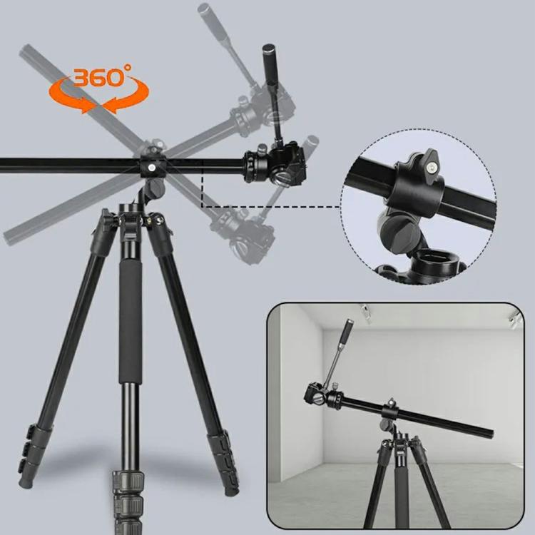 JMARY KS355+HG60 360 Degree Panoramic Ball Head DSLR Camera 2-in-1 Monopod Tripod - Tripods by Jmary | Online Shopping UK | buy2fix