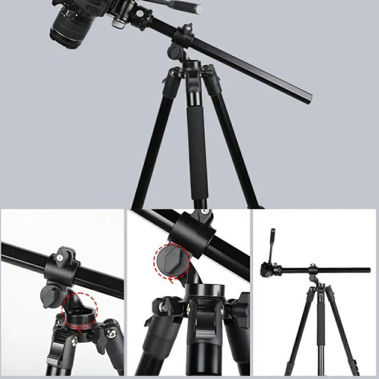 JMARY KS355+HG60 360 Degree Panoramic Ball Head DSLR Camera 2-in-1 Monopod Tripod - Tripods by Jmary | Online Shopping UK | buy2fix