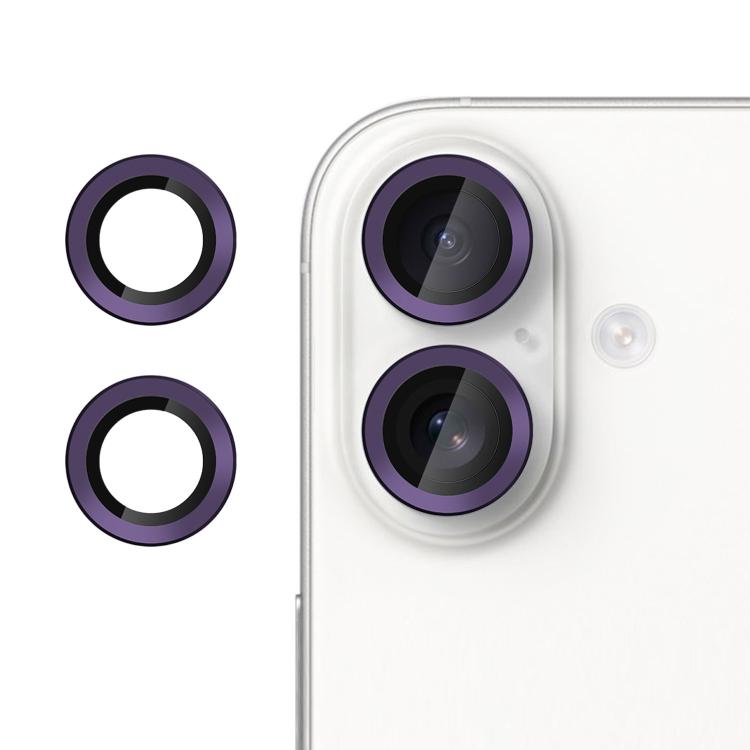 For iPhone 17 Kalebol No Flicker Ultra-Thin Individual Camera Lens Tempered Glass Film(Dark Purple) - iPhone 17 Tempered Glass by Kalebol | Online Shopping UK | buy2fix
