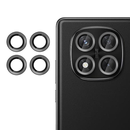 For Redmi Note 14 Pro 4G Kalebol No Flicker Ultra-Thin Individual Camera Lens Tempered Glass Film(Black)