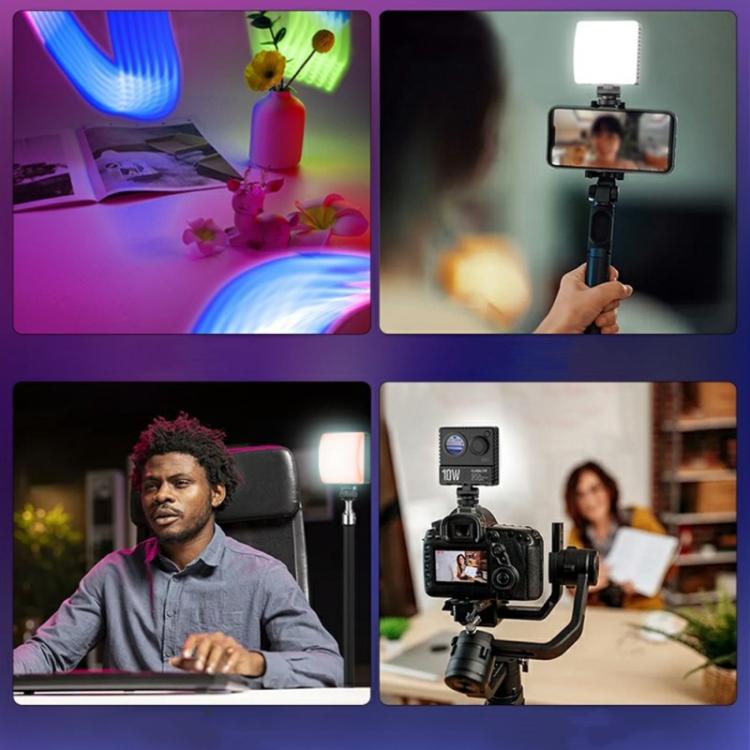 VLOGLITE K10RGB Ultra Thin Pocket Size RGB LED Camera Light Photography Videography Selfie Light -  by VLOGLITE | Online Shopping UK | buy2fix