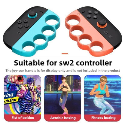 For Nintendo Switch 2 Left And Right Handle Boxing Game Grip Set(Black) - Gamepads by buy2fix | Online Shopping UK | buy2fix
