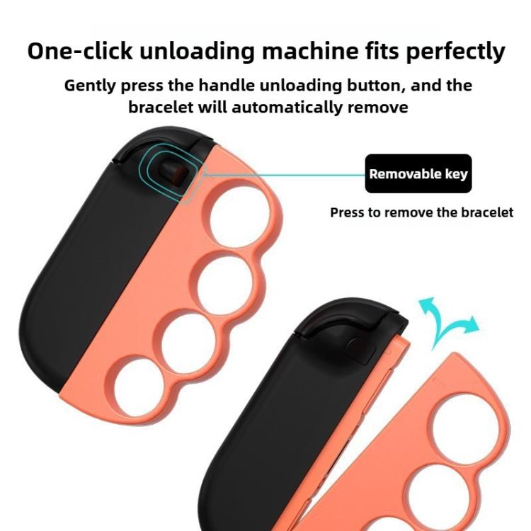 For Nintendo Switch 2 Left And Right Handle Boxing Game Grip Set(Orange Blue) - Gamepads by buy2fix | Online Shopping UK | buy2fix