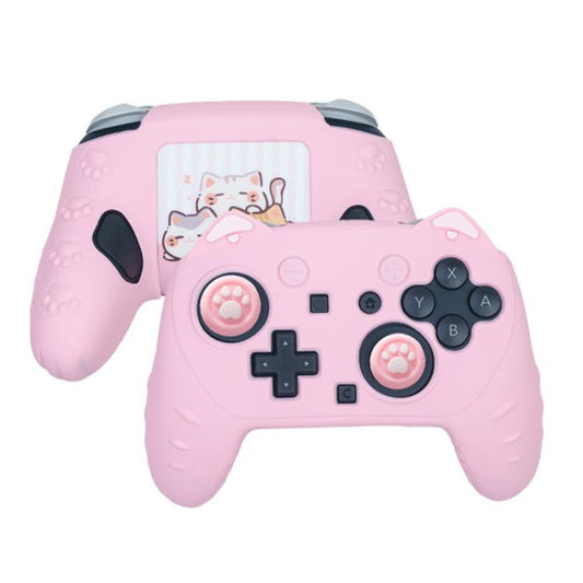 For Nintendo Switch 2 Pro Game Controller Silicone Protective Cover(Pink) - Cases by buy2fix | Online Shopping UK | buy2fix