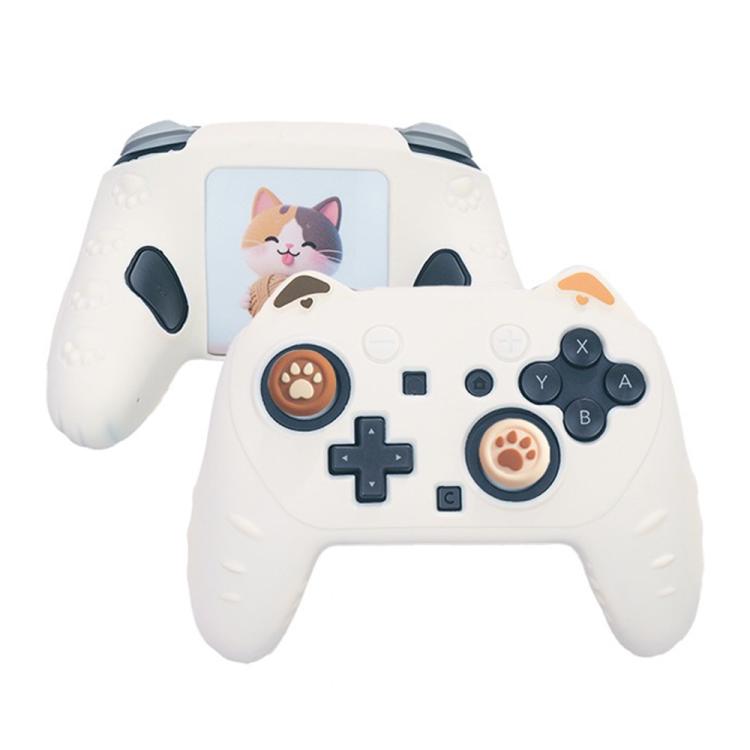 For Nintendo Switch 2 Pro Game Controller Silicone Protective Cover(Beige) - Cases by buy2fix | Online Shopping UK | buy2fix