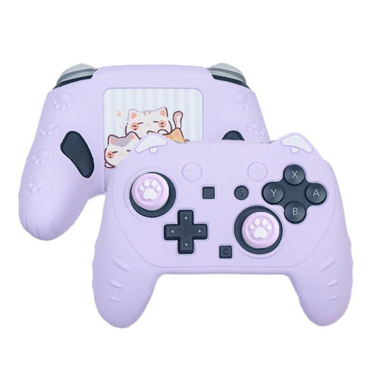 For Nintendo Switch 2 Pro Game Controller Silicone Protective Cover(Purple) - Cases by buy2fix | Online Shopping UK | buy2fix