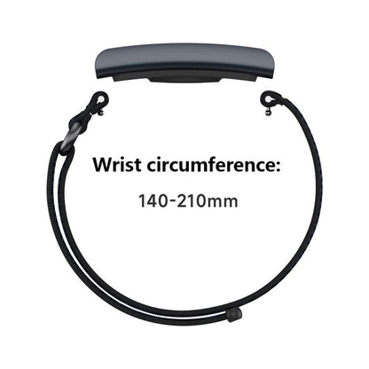 For Amazfit Helio Strap Metal Ring Two Sections Nylon Hook and Loop Fastener Watch Band(Teak Pink) - Watch Bands by buy2fix | Online Shopping UK | buy2fix