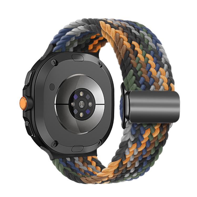 For Samsung Galaxy Watch8 / Watch8 Classic Magnetic Buckle Braided Nylon Watch Band(Camouflage Colorful) - Watch Bands by buy2fix | Online Shopping UK | buy2fix