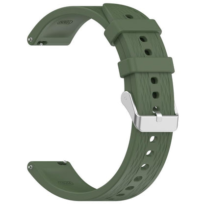 For OnePlus Watch 3 43mm Rhombic Texture Groove Silicone Watch Band(Dark Green) - Watch Bands by buy2fix | Online Shopping UK | buy2fix