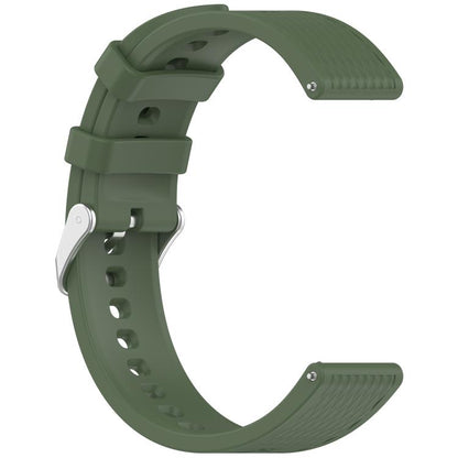 For OnePlus Watch 3 43mm Rhombic Texture Groove Silicone Watch Band(Dark Green) - Watch Bands by buy2fix | Online Shopping UK | buy2fix