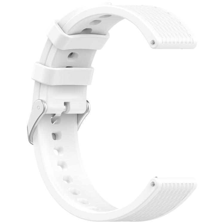 For OnePlus Watch 3 43mm Rhombic Texture Groove Silicone Watch Band(White) - Watch Bands by buy2fix | Online Shopping UK | buy2fix