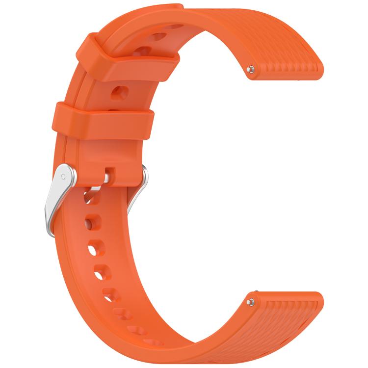 For OnePlus Watch 3 43mm Rhombic Texture Groove Silicone Watch Band(Orange) - Watch Bands by buy2fix | Online Shopping UK | buy2fix