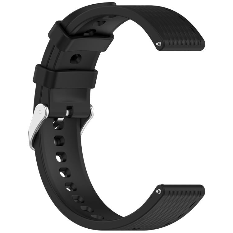 For OnePlus Watch 3 43mm Rhombic Texture Groove Silicone Watch Band(Black) - Watch Bands by buy2fix | Online Shopping UK | buy2fix