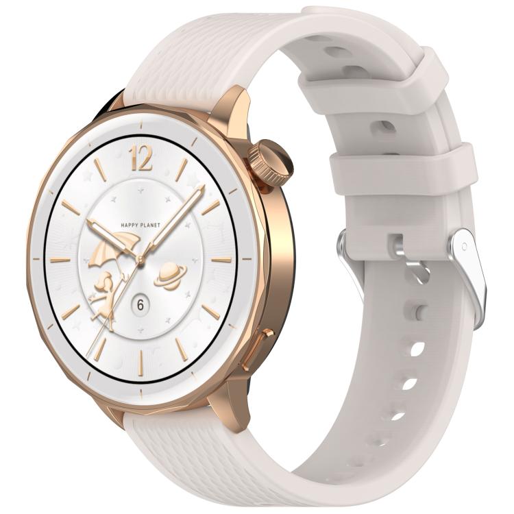 For OnePlus Watch 3 43mm Rhombic Texture Groove Silicone Watch Band(Starlight) - Watch Bands by buy2fix | Online Shopping UK | buy2fix