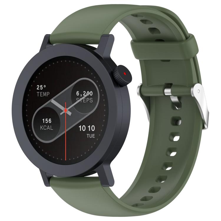 For CMF Watch 3 Pro / CMF Watch Pro2 Solid Color Silicone Watch Band(Dark Green) - Watch Bands by buy2fix | Online Shopping UK | buy2fix