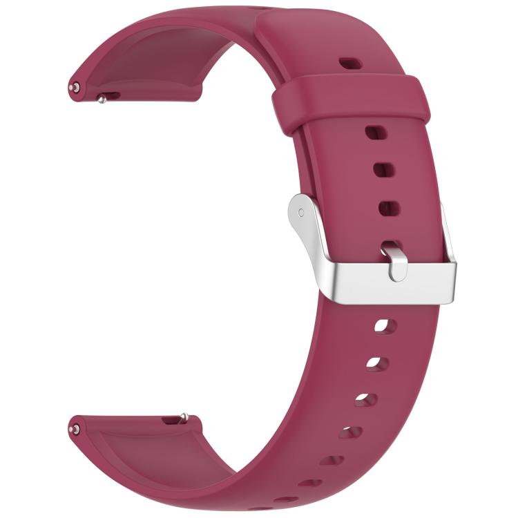 For CMF Watch 3 Pro / CMF Watch Pro2 Solid Color Silicone Watch Band(Wine Red) - Watch Bands by buy2fix | Online Shopping UK | buy2fix