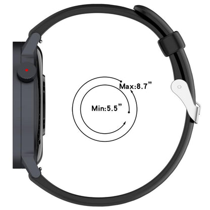 For CMF Watch 3 Pro / CMF Watch Pro2 Solid Color Silicone Watch Band(Black) - Watch Bands by buy2fix | Online Shopping UK | buy2fix