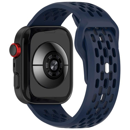 For Huawei Watch Fit4 / Fit4 Pro / Fit3 Mesh Silver Reverse Steel Buckle Silicone Watch Band(Midnight Blue) - Watch Bands by buy2fix | Online Shopping UK | buy2fix