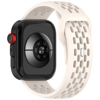 For Huawei Watch Fit4 / Fit4 Pro / Fit3 Mesh Silver Reverse Steel Buckle Silicone Watch Band(Starlight) - Watch Bands by buy2fix | Online Shopping UK | buy2fix