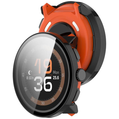 For Suunto Run Tempered Film Integrated PC Watch Protective Cover(Black) -  by buy2fix | Online Shopping UK | buy2fix
