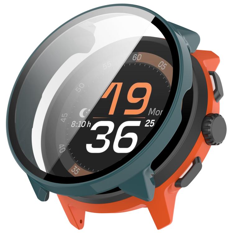 For Suunto Run Tempered Film Integrated PC Watch Protective Cover(Pine Green) -  by buy2fix | Online Shopping UK | buy2fix