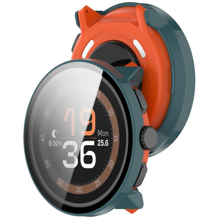 For Suunto Run Tempered Film Integrated PC Watch Protective Cover(Pine Green) -  by buy2fix | Online Shopping UK | buy2fix