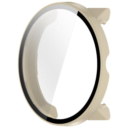 For Suunto Run Tempered Film Integrated PC Watch Protective Cover(Ivory White) -  by buy2fix | Online Shopping UK | buy2fix