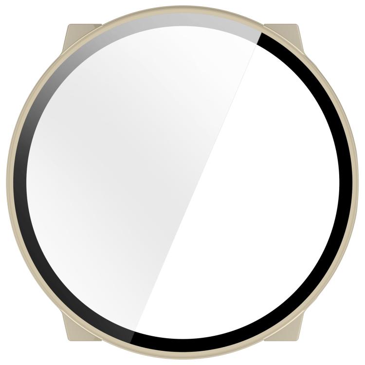 For Suunto Run Tempered Film Integrated PC Watch Protective Cover(Ivory White) -  by buy2fix | Online Shopping UK | buy2fix