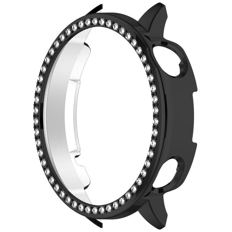For OnePlus Watch 3 43mm Single Row Diamond Half Coverage Hollow PC Watch Protective Cover(Black) - Watch Case by buy2fix | Online Shopping UK | buy2fix