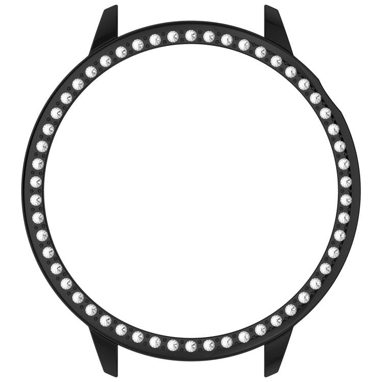 For OnePlus Watch 3 43mm Single Row Diamond Half Coverage Hollow PC Watch Protective Cover(Black) - Watch Case by buy2fix | Online Shopping UK | buy2fix