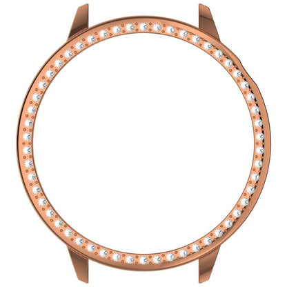 For OnePlus Watch 3 43mm Single Row Diamond Half Coverage Hollow PC Watch Protective Cover(Rose Gold) - Watch Case by buy2fix | Online Shopping UK | buy2fix