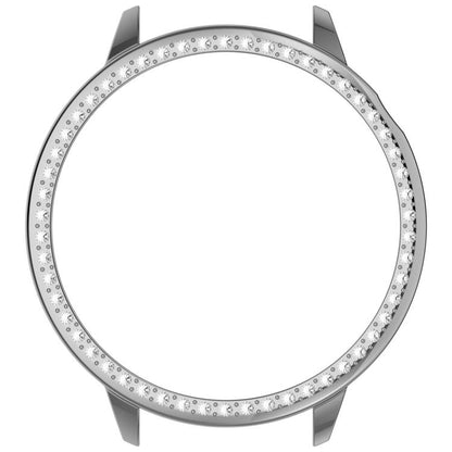 For OnePlus Watch 3 43mm Single Row Diamond Half Coverage Hollow PC Watch Protective Cover(Silver) - Watch Case by buy2fix | Online Shopping UK | buy2fix