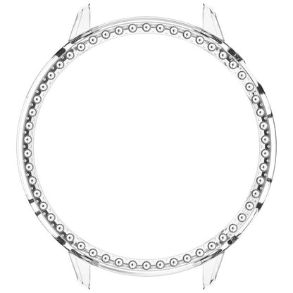 For OnePlus Watch 3 43mm Single Row Diamond Half Coverage Hollow PC Watch Protective Cover(Transparency) - Watch Case by buy2fix | Online Shopping UK | buy2fix