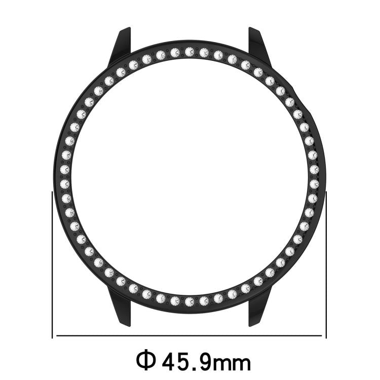 For OnePlus Watch 3 43mm Single Row Diamond Half Coverage Hollow PC Watch Protective Cover(Transparency) - Watch Case by buy2fix | Online Shopping UK | buy2fix