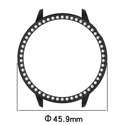 For OnePlus Watch 3 43mm Single Row Diamond Half Coverage Hollow PC Watch Protective Cover(Transparency) - Watch Case by buy2fix | Online Shopping UK | buy2fix