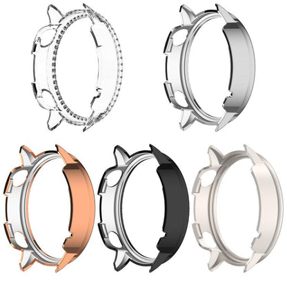 For OnePlus Watch 3 43mm Single Row Diamond Half Coverage Hollow PC Watch Protective Cover(Transparency) - Watch Case by buy2fix | Online Shopping UK | buy2fix