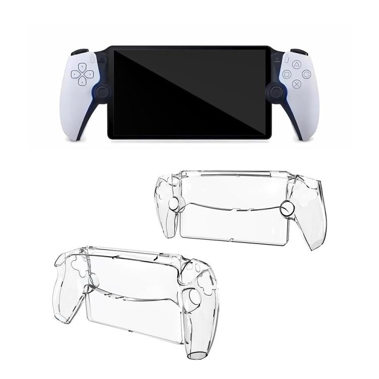 For Sony PS5  Streaming Handheld Console Crystal Clear PC Protective Case(Transparent White) - Cases by buy2fix | Online Shopping UK | buy2fix