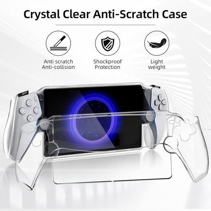 For Sony PS5  Streaming Handheld Console Crystal Clear PC Protective Case(Transparent White) - Cases by buy2fix | Online Shopping UK | buy2fix