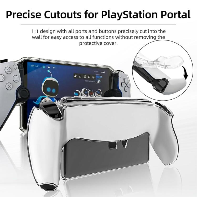 For Sony PS5  Streaming Handheld Console Crystal Clear PC Protective Case(Transparent White) - Cases by buy2fix | Online Shopping UK | buy2fix