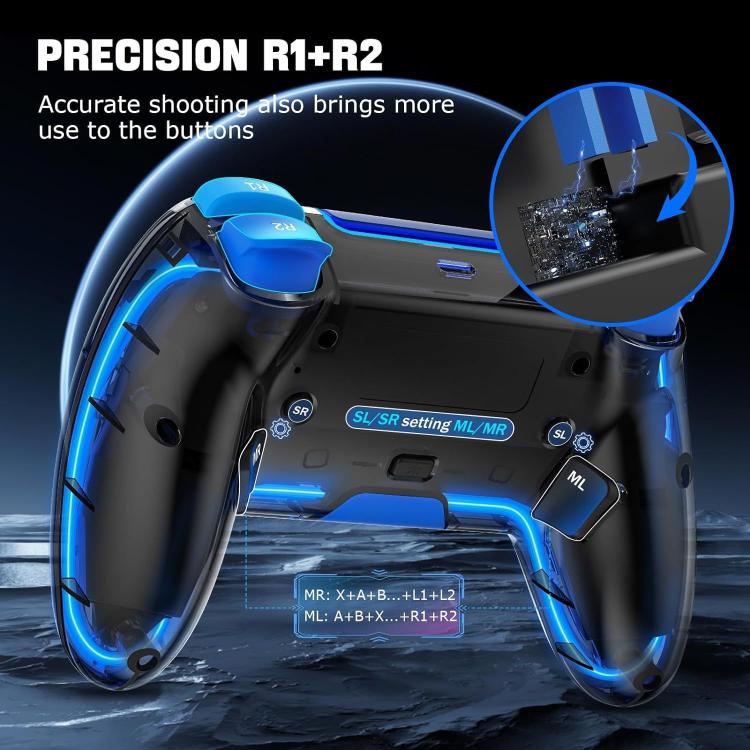 For Sony PS4 Dual Hall Effect Joystick Game Controllers - Gamepads by buy2fix | Online Shopping UK | buy2fix