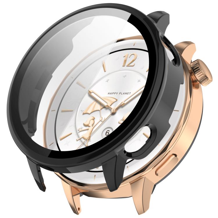 For OnePlus Watch 3 43mm Tempered Film Integrated PC Watch Protective Cover(Black) - Watch Case by buy2fix | Online Shopping UK | buy2fix