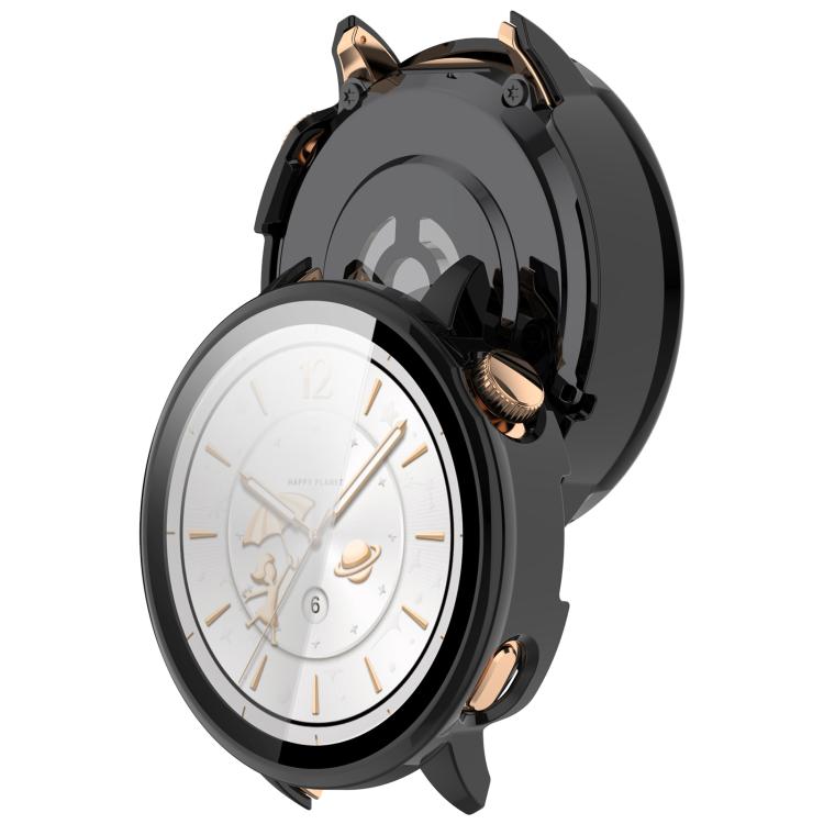 For OnePlus Watch 3 43mm Tempered Film Integrated PC Watch Protective Cover(Black) - Watch Case by buy2fix | Online Shopping UK | buy2fix