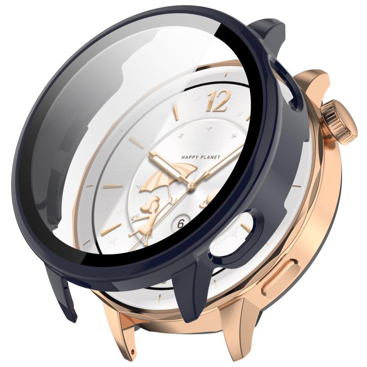 For OnePlus Watch 3 43mm Tempered Film Integrated PC Watch Protective Cover(Ink Blue) - Watch Case by buy2fix | Online Shopping UK | buy2fix