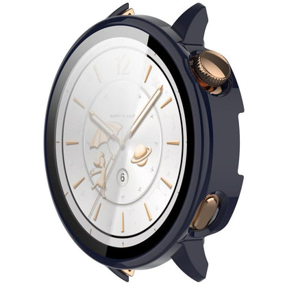 For OnePlus Watch 3 43mm Tempered Film Integrated PC Watch Protective Cover(Ink Blue) - Watch Case by buy2fix | Online Shopping UK | buy2fix