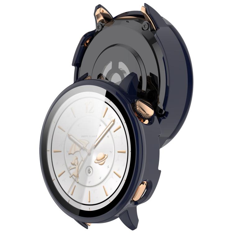 For OnePlus Watch 3 43mm Tempered Film Integrated PC Watch Protective Cover(Ink Blue) - Watch Case by buy2fix | Online Shopping UK | buy2fix