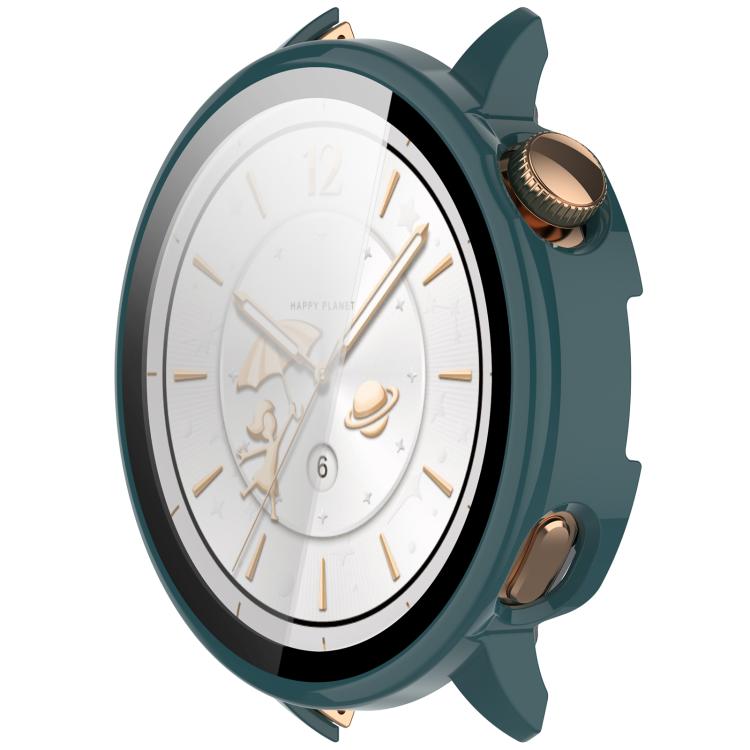 For OnePlus Watch 3 43mm Tempered Film Integrated PC Watch Protective Cover(Pine Green) - Watch Case by buy2fix | Online Shopping UK | buy2fix