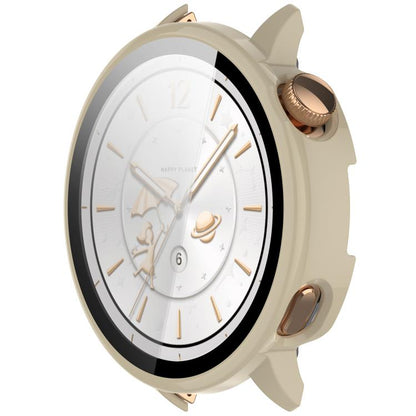 For OnePlus Watch 3 43mm Tempered Film Integrated PC Watch Protective Cover(Ivory White) - Watch Case by buy2fix | Online Shopping UK | buy2fix