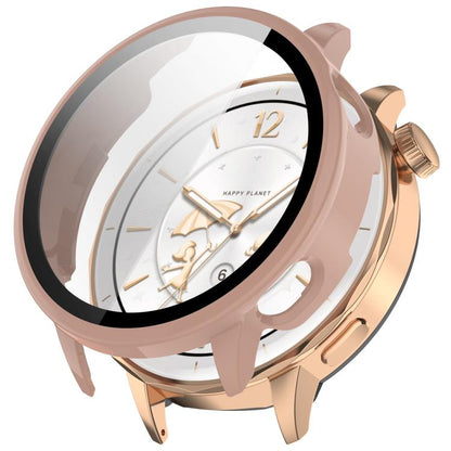 For OnePlus Watch 3 43mm Tempered Film Integrated PC Watch Protective Cover(Pink) - Watch Case by buy2fix | Online Shopping UK | buy2fix